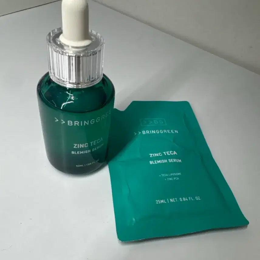 [BUNJANG] Bring Green Zinc Techa Trouble Serum with 25ml Refill / 브링그린 징크 테카 트러블 세럼/리필25ml