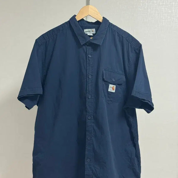 [BUNJANG] Carhartt FR Workwear Short Sleeve Shirt Navy XL / 칼하트 반팔 셔츠 네이비 XL