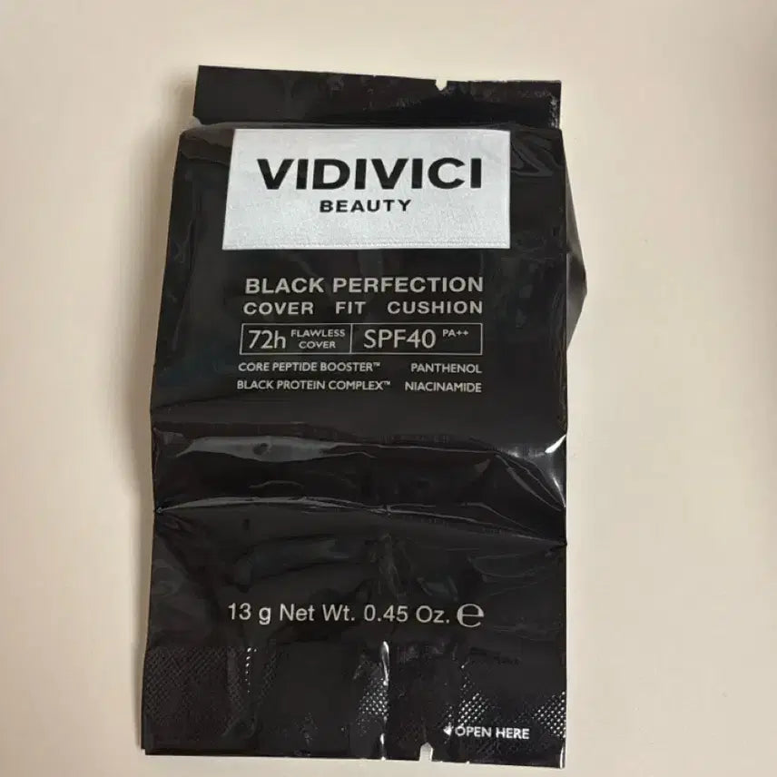 [BUNJANG] VIDIVICI Black Perfection Cover Fit Cushion SPF50+ PA+++ 21N Refill / 비디비치 블랙 퍼펙션 커버 핏 쿠션 21N 리필