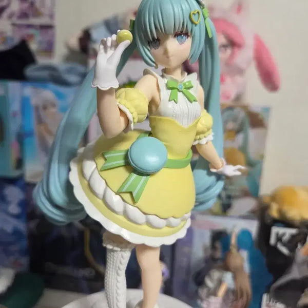 [BUNJANG] Furyu Vocaloid Hatsune Miku Exceed Creative Figure Miku Macaron Long Yuzu Color Ver. / 후류 (FURYU) 보컬로이드 하츠네 미쿠 Exceed Creative 피규어 하츠네 미쿠 마카 롱 유자 컬러Ver.