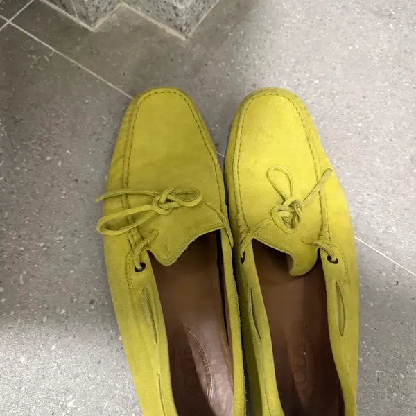 [BUNJANG] Tod's Yellow Driving Shoes Size 11 / 토즈 드라이빙 슈즈 옐로우 사이즈11