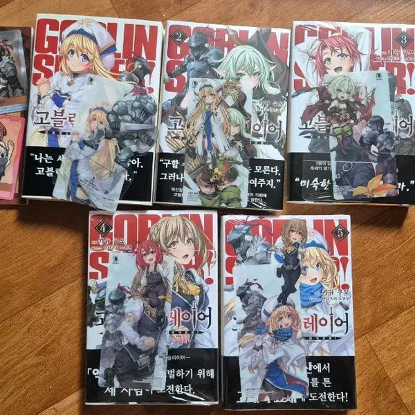 [BUNJANG] Goblin Slayer Vol. 1-5 First Edition (Vol. 4-5 Sealed) / 고블린 슬레이어 1~5권 초판 (4~5권 미개봉)