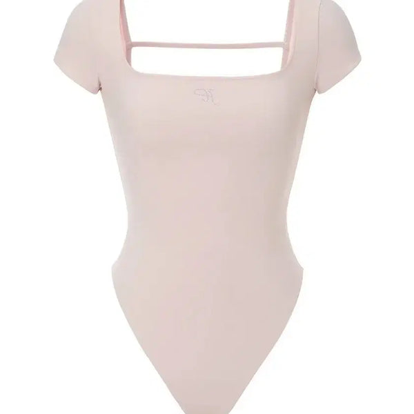 [BUNJANG] Three Times Athletic Bodysuit Pink / 쓰리타임즈 바디수트 핑크