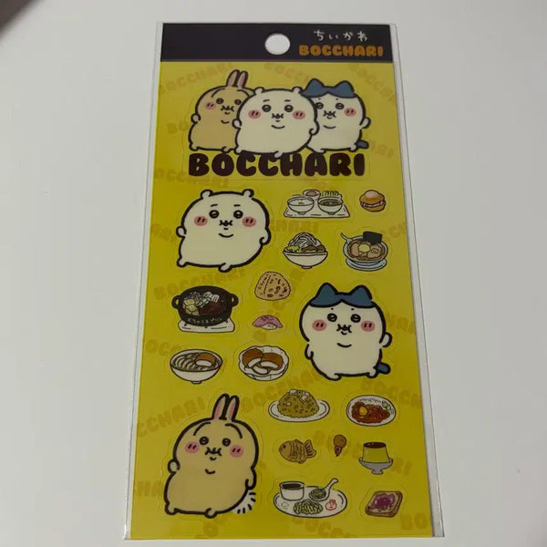 [BUNJANG] Chiikawa Botchari Ddungttikawa Clear Sticker Usagi Hachware / 치이카와 봇차리 뚱띠카와 클리어스티커 우사기 하치와레