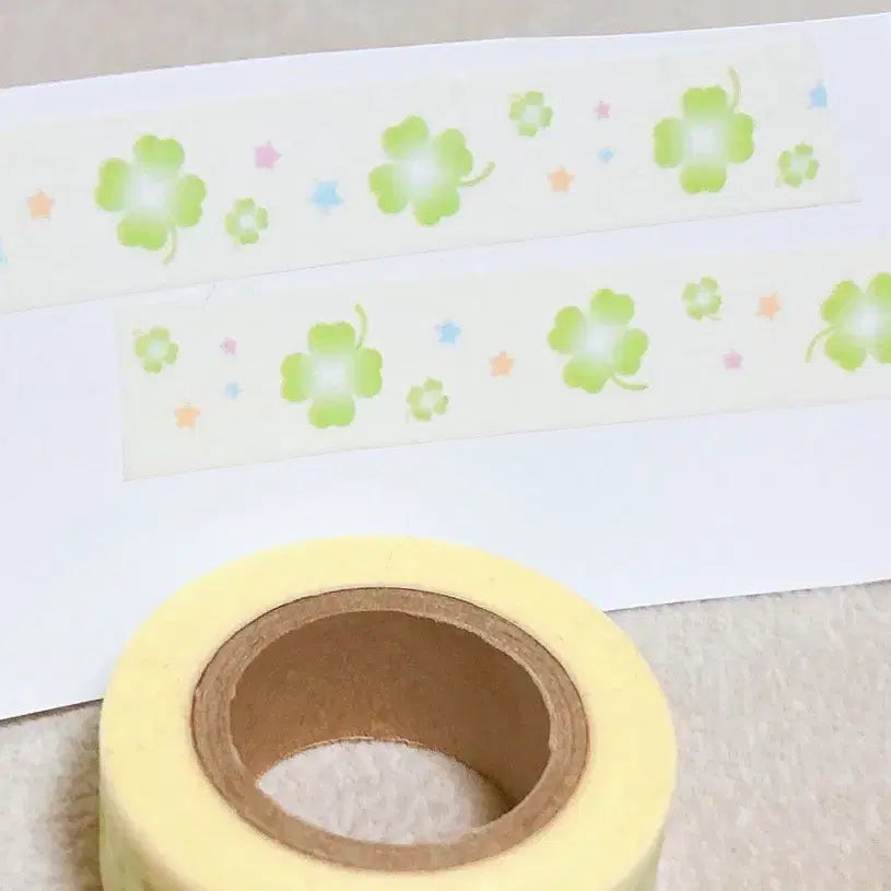 [BUNJANG] Four-Leaf Clover Masking Tape for Diaries and Planners / 마스킹테이프 행운마테 네잎클로버마테 다이어리마테 다꾸스티커 육공다이어리 다꾸씰스티커 햄스클럽 다꾸마테띵 마테띵 키스컷 다꾸용품 다꾸띵 다꾸템