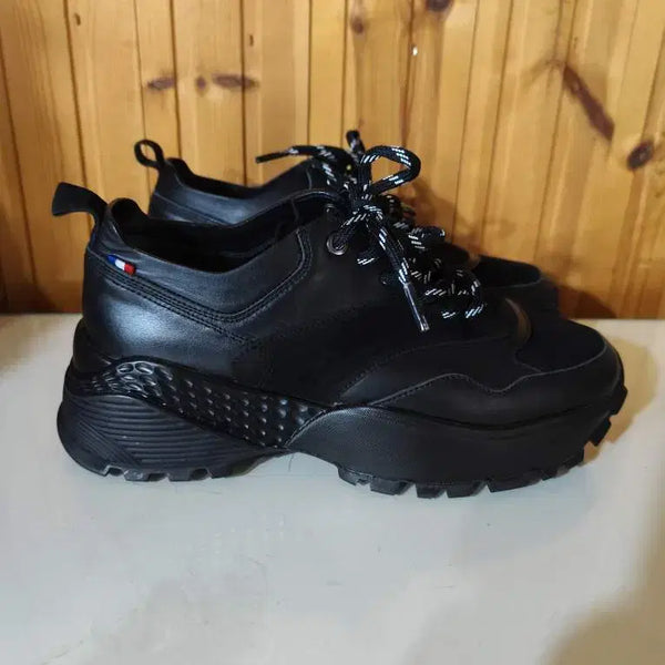 [BUNJANG] S.T. Dupont Black Leather Sneakers / 38 250mm ST듀퐁 블랙 가죽 스니커즈
