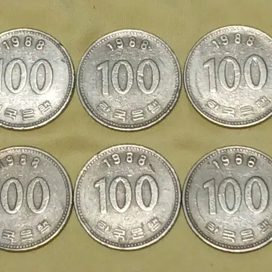 [BUNJANG] 1988 100 Won Coin Bundle Set (10 pcs) / 1988년 100원 동전 10개 일괄
