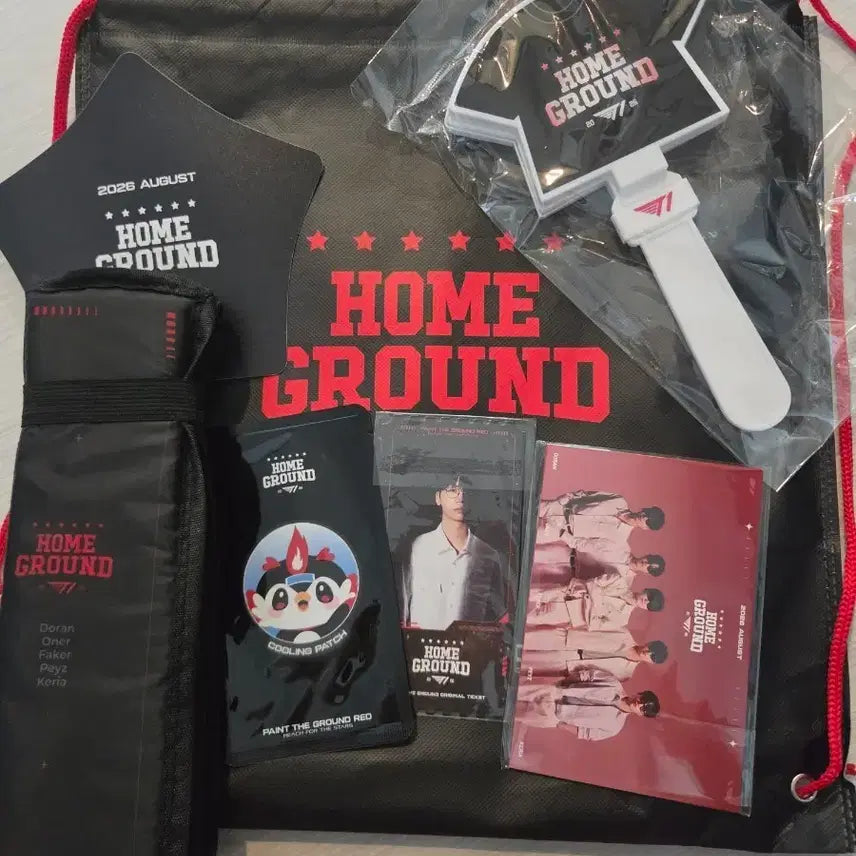 [BUNJANG] T1 Homeground 2nd Day Original Ticket Set / T1 홈그라운드 티원 홈그 2일차 입장 특전 굿즈 오리지널 티켓 세트 선수 자필 편지 방석 부채 타포린 백팩 쿨패치 클래퍼