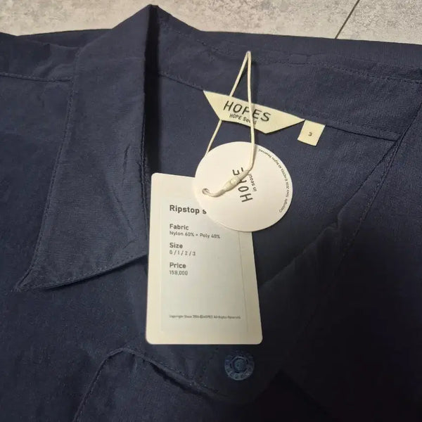 [BUNJANG] HOFES Ripstop Shirt Navy Size 3 / 홉스 HOFES 립스탑 셔츠 네이비 3(새상품)