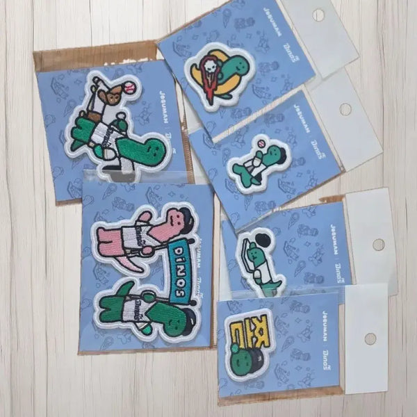 [BUNJANG] NC Dinos Joguman Wappen 6-Piece Set / nc 다이노스 조구만 와펜 6종 세트 판매합니다
