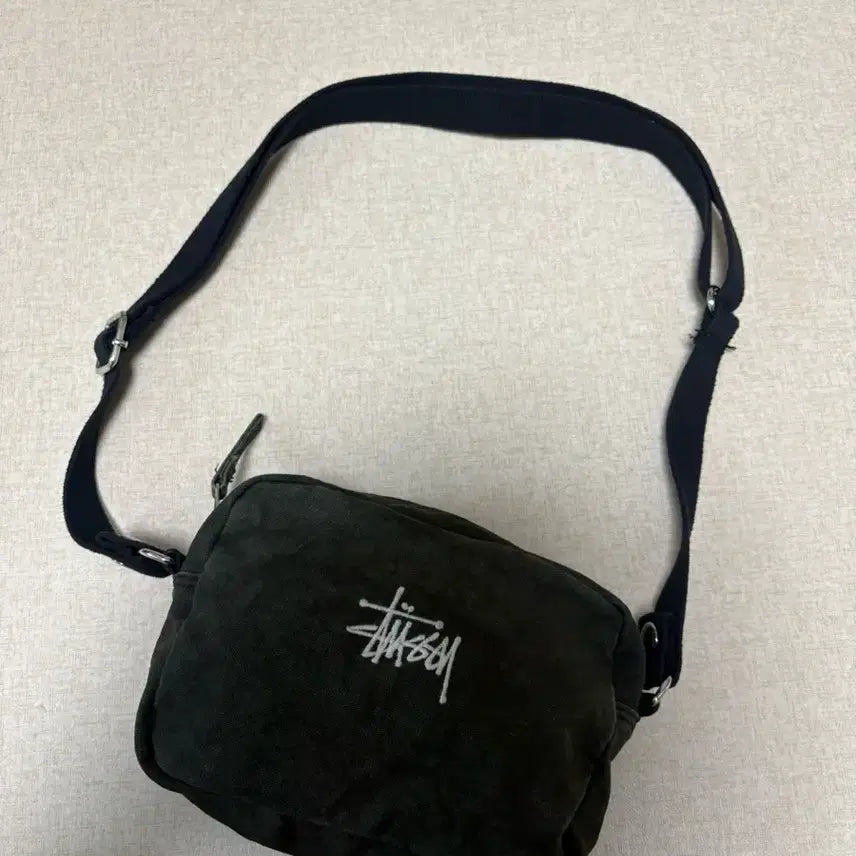[BUNJANG] Stüssy Canvas Side Pouch Washed Black / 스투시 캔버스 사이드 파우치