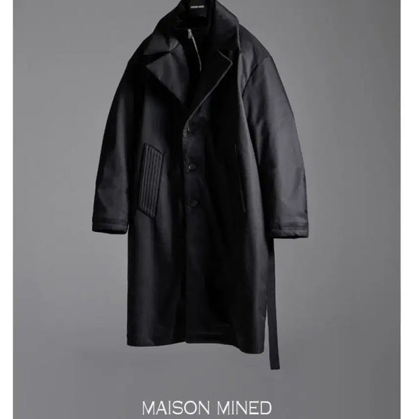 [BUNJANG] Maison Minedu Duck Down Long Coat Black / 메종미네드 덕다운 롱코트 블랙