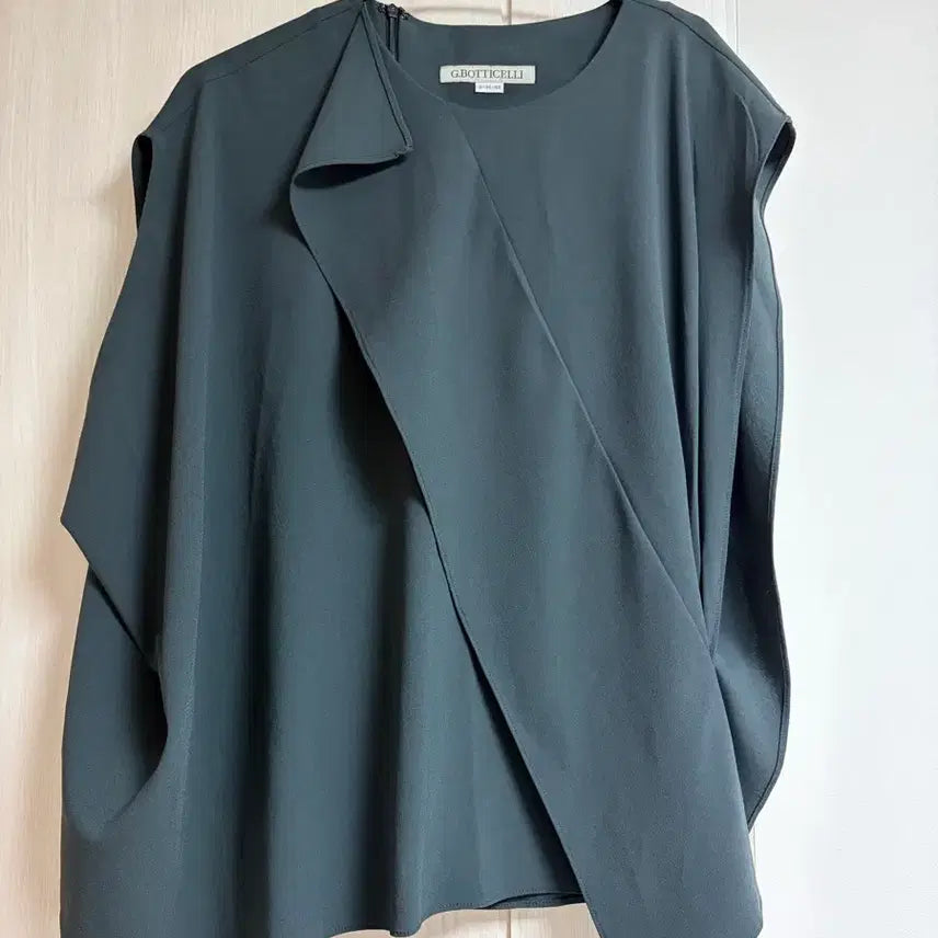 [BUNJANG] J.Boticelli Dark Green Frill Blouse / 지 보티첼리 다크그린 프릴 블라우스