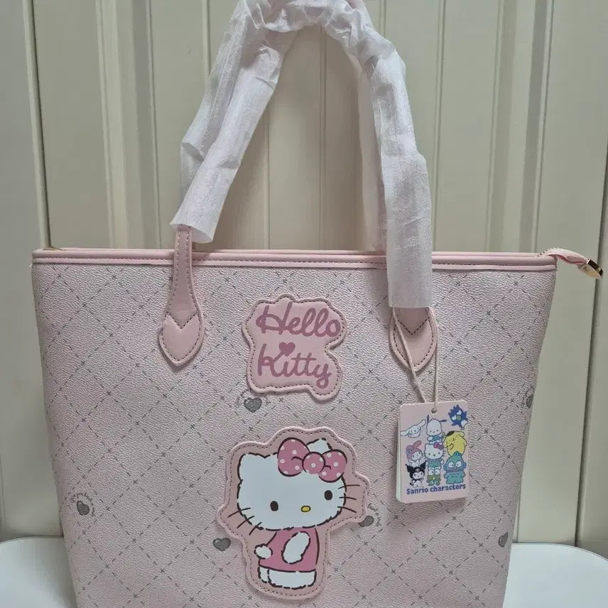 [BUNJANG] Sanrio Hello Kitty Shoulder Tote Bag Pink / [산리오 정품] 헬로키티 숄더 토트백 (새상품)