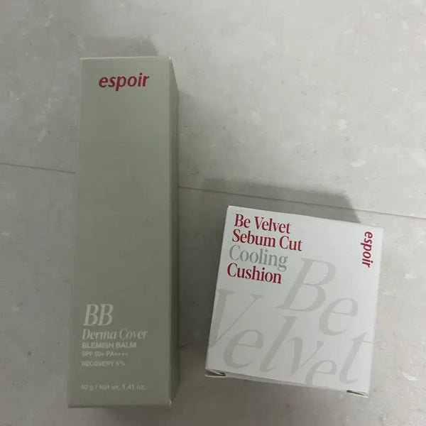 [BUNJANG] Espoir BB Cream Cooling Cushion / 에스쁘아 비비 말차+에스쁘아 비벨벳 쿨링 쿠션