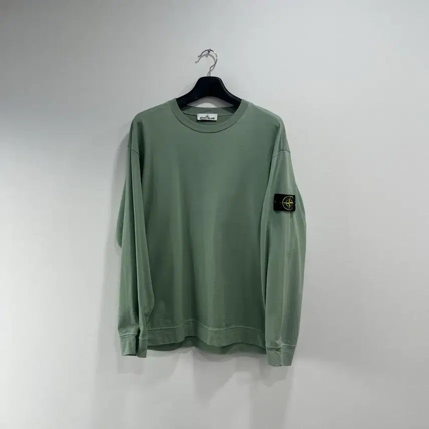 [BUNJANG] Stone Island Patch Long Sleeve Green 2XL / [2XL]스톤아일랜드 와펜 롱슬리브
