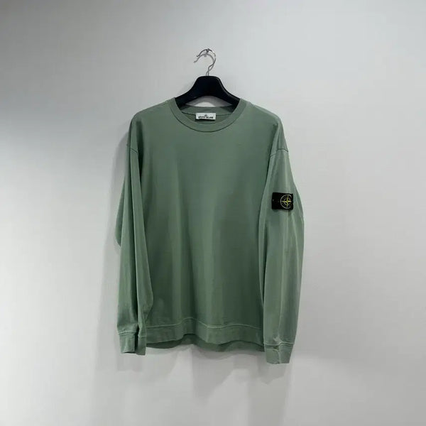 [BUNJANG] Stone Island Patch Long Sleeve Green 2XL / [2XL]스톤아일랜드 와펜 롱슬리브