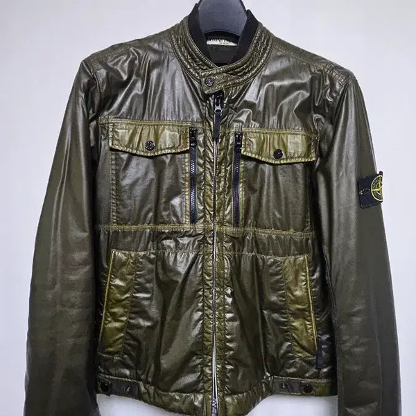 [BUNJANG] Stone Island Mussola Gommata Jacket (Lightweight Padded Lining) / 스톤아일랜드 무솔라고마타 자켓 (경량패딩 내피 누빔처리)