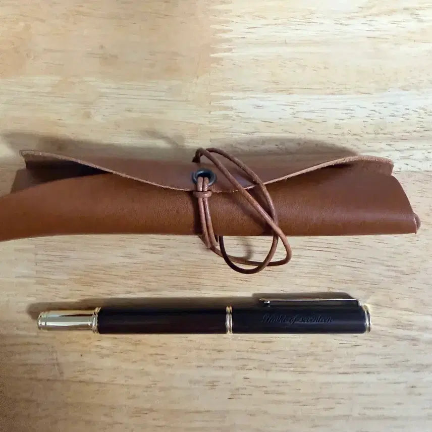[BUNJANG] SEVENTEEN Hoshi Custom Engraved Pen with Leather Case Set / 세븐틴 호시 개인소장 펜