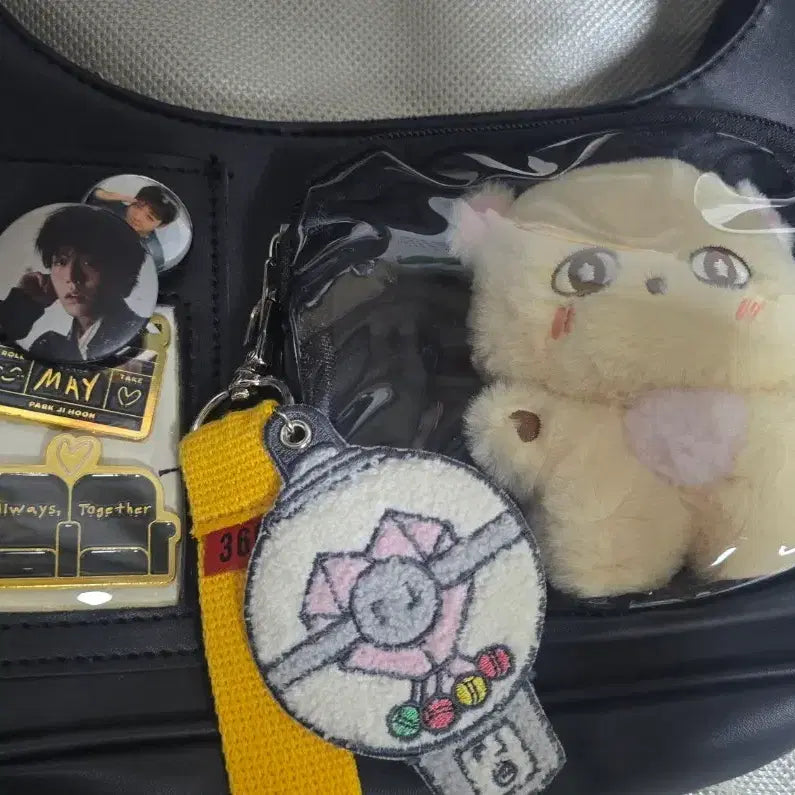 [BUNJANG] Park Jihoon 'So-sim-i' Doll Photocard Bundle Set Bag / 박지훈 소심이, 포카 포함 덕질 가방 세트