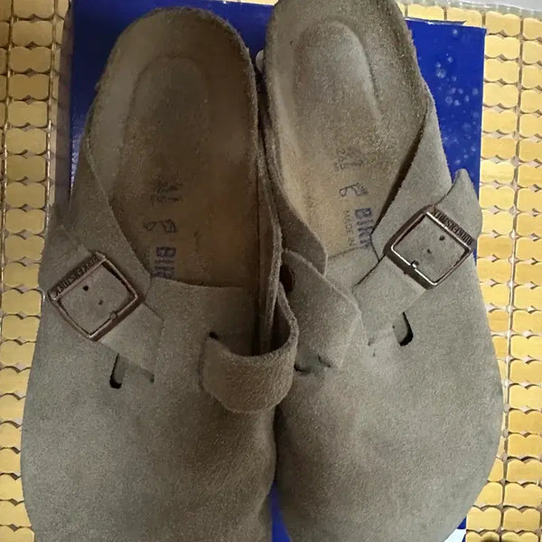 [BUNJANG] Birkenstock Boston Soft Footbed Taupe Sandals / 버켄스탁 보스턴 소프트 풋베드 토프