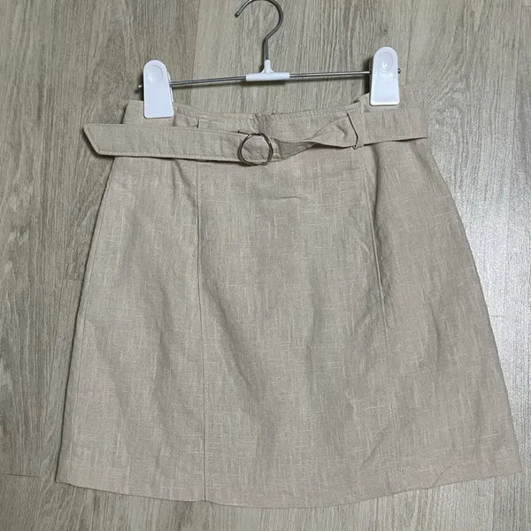 [BUNJANG] Linen Midi Skirt - Beige / 베이지색 린넨 스커트