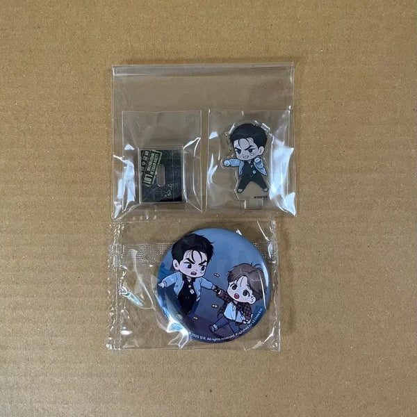 [BUNJANG] Jaime Shop Rebom Jinx Mini Acrylic & Can Badge Bundle Set / 재이미샵 레봄 징크스 캔뱃지 미니아크릴