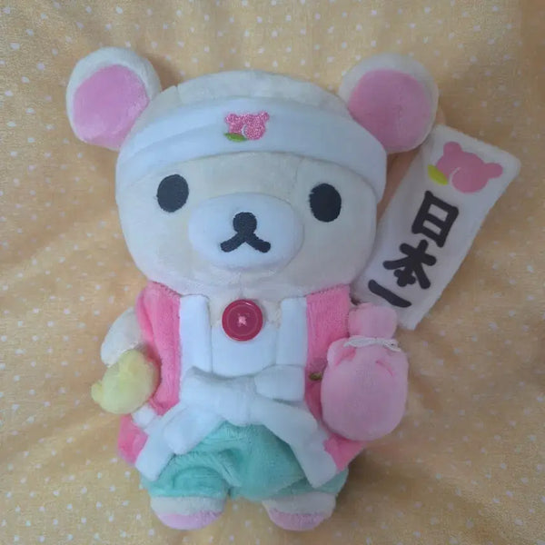 [BUNJANG] San-X Rilakkuma Momotaro Peach Plush / 코리락쿠마 모모타로 복숭아 인형 리락쿠마