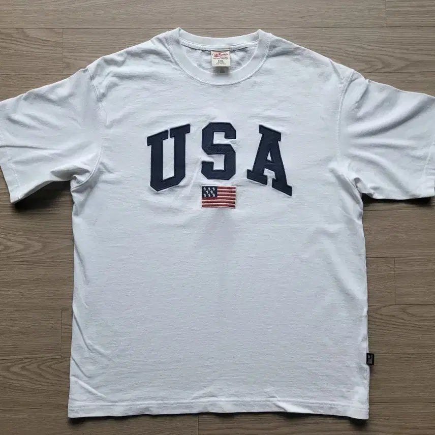 [BUNJANG] USA Embroidered T-Shirt XXL / USA 자수 터셔츠 XXL