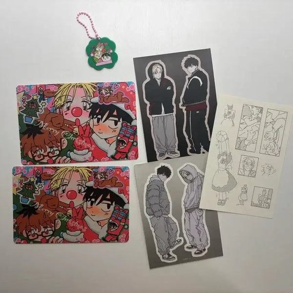 [BUNJANG] 집이없어 (Jib-i-eobs-eo) Go Hae-jun Baek Eun-yeong Lucky Draw Keychain, Postcard, Sticker Set / 집이없어 고해준 백은영 통판 키링 엽서 스티커 은영해준