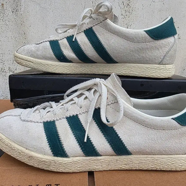 [BUNJANG] Adidas Tobacco Off White Collegiate Green Sneakers (JR2742) / 아디다스 토바코 오프화이트 컬리지에이트 그린 JR2742 245