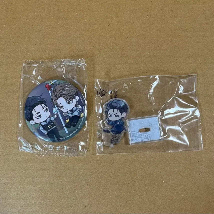 [BUNJANG] Jaimi Shop Rebom "Melting Curve" Can Badge & Mini Acrylic (Sealed) / 재이미샵 레봄 해빙곡선 캔뱃지 미니아크릴 미개봉