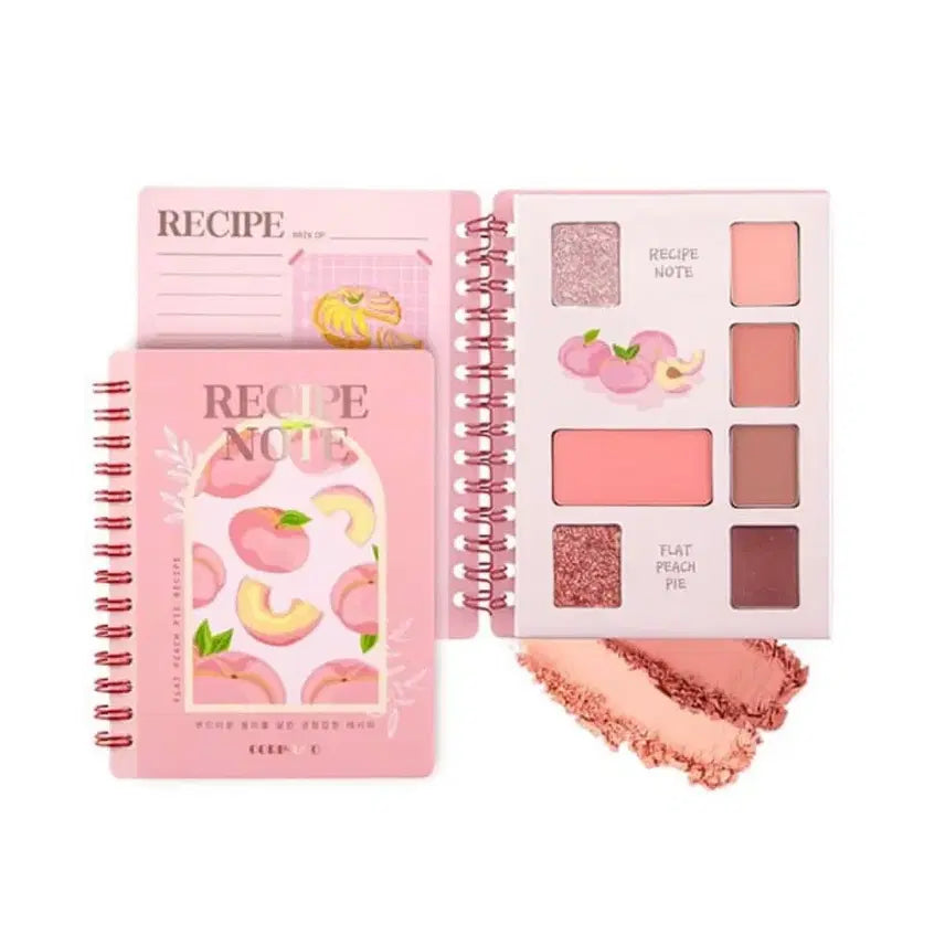 [BUNJANG] Corringo Shadow Palette Flat Peach Pie / 코링코 섀도우팔레트 레시피노트 플랫피치파이 / 단종 / 단종템 / 봄웜브라이트