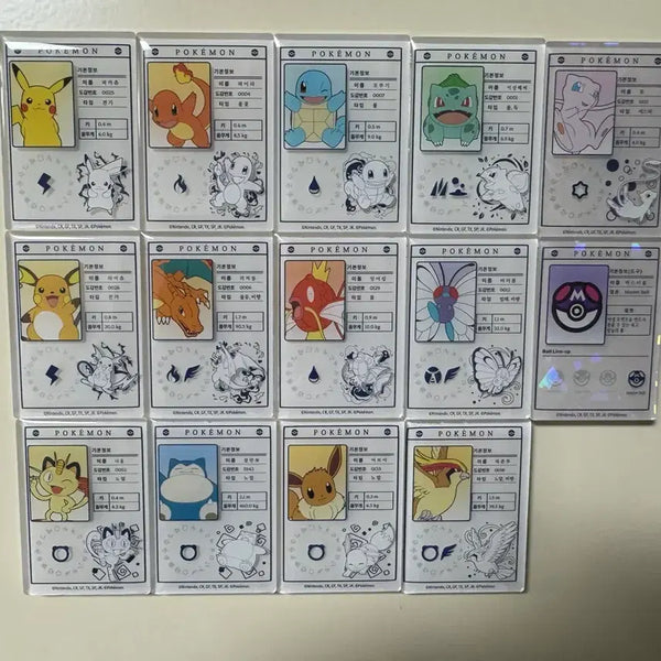 [BUNJANG] Pokemon Magnet Set - 14 Types Bundle / 포켓몬 마그넷 14종 일괄