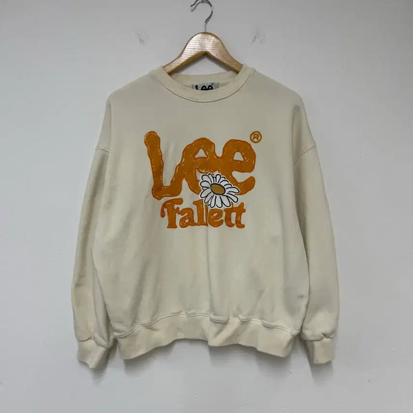 [BUNJANG] M Flower Printing Sweatshirt - Ivory / [M] 리 맨투맨 아이보리 플라워 프린팅