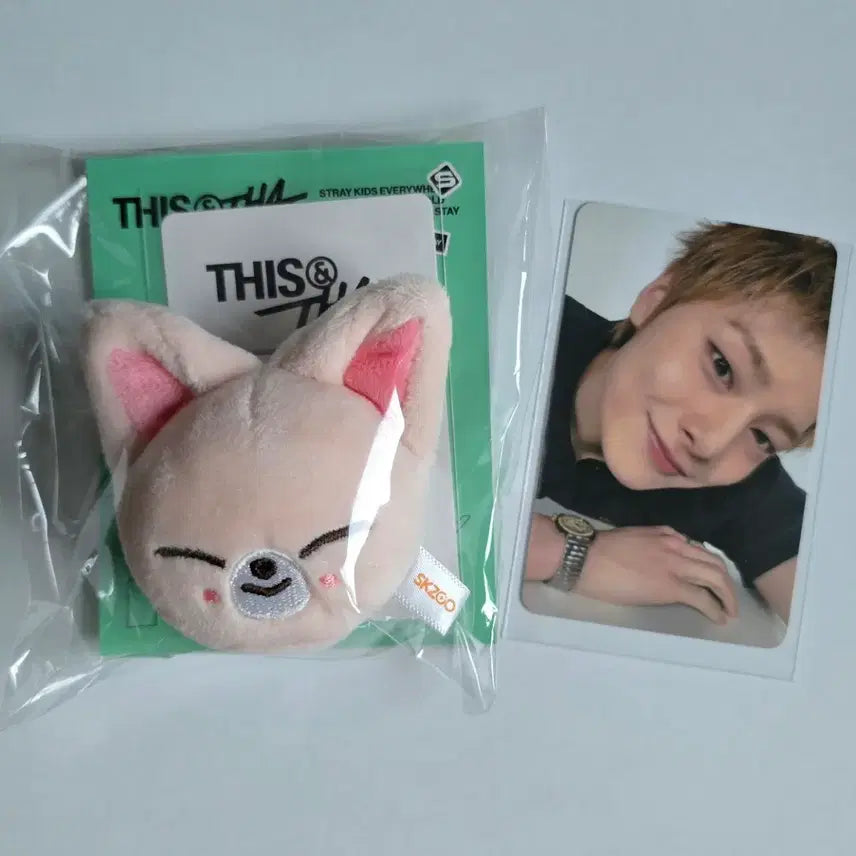 [BUNJANG] Stray Kids disc&amp;that Popup Foxyne Plush Magnetic Holder Grip Talk I.N / 스키즈 디스앤댓 팝업 폭시니 플러시 마그네틱 홀더 그립톡 아이엔 3만원