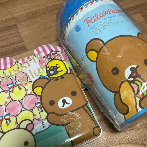 [BUNJANG] Rilakkuma Diary & Trash Can Set / 리락쿠마 일기장&휴지통