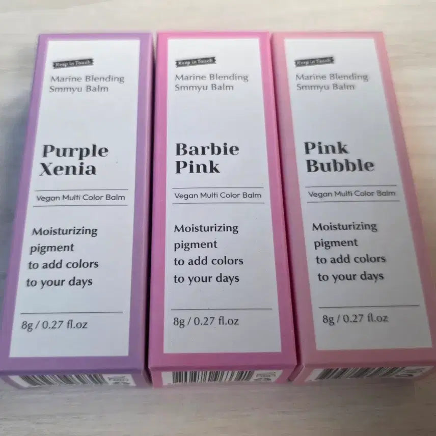 [BUNJANG] Keepintouch Marine Blending Smoothie Balm 3-Piece Bundle Set / 새상품 키핀터치 마린 블렌딩 스며밤 3개 일괄