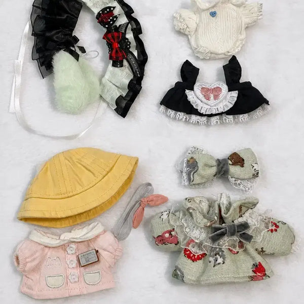 [BUNJANG] 10cm Doll Clothes Bundle Set / 10cm 솜인형 인형옷 떨옷 일괄판매