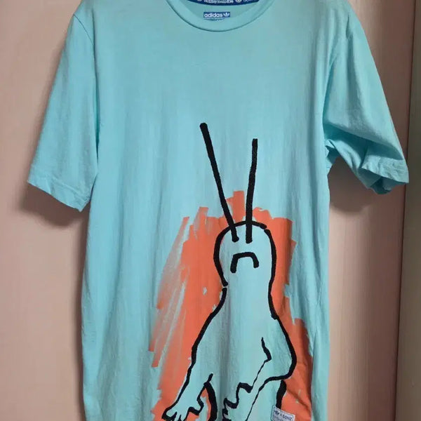[BUNJANG] Adidas Mint Graphic T-Shirt / 아디다스 반팔티 민트색 그래픽 티셔츠