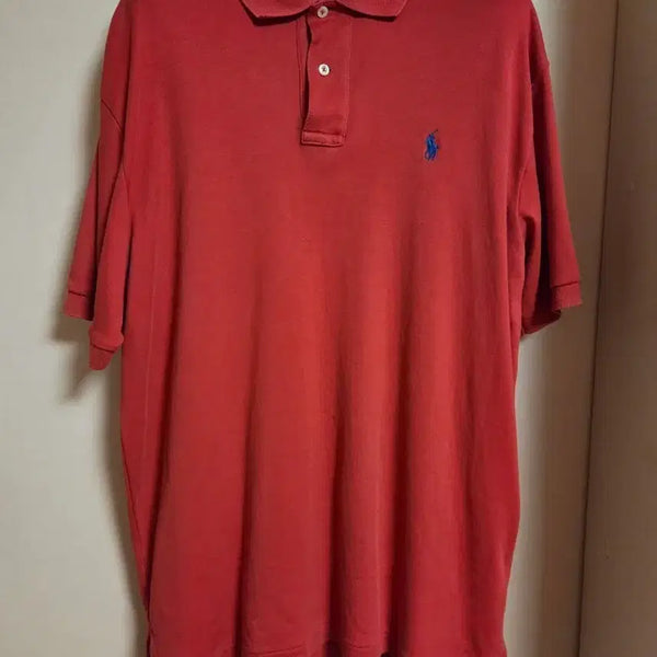 [BUNJANG] Polo Ralph Lauren Red Embroidered Logo Shirt / 폴로 랄프로렌 셔츠 레드