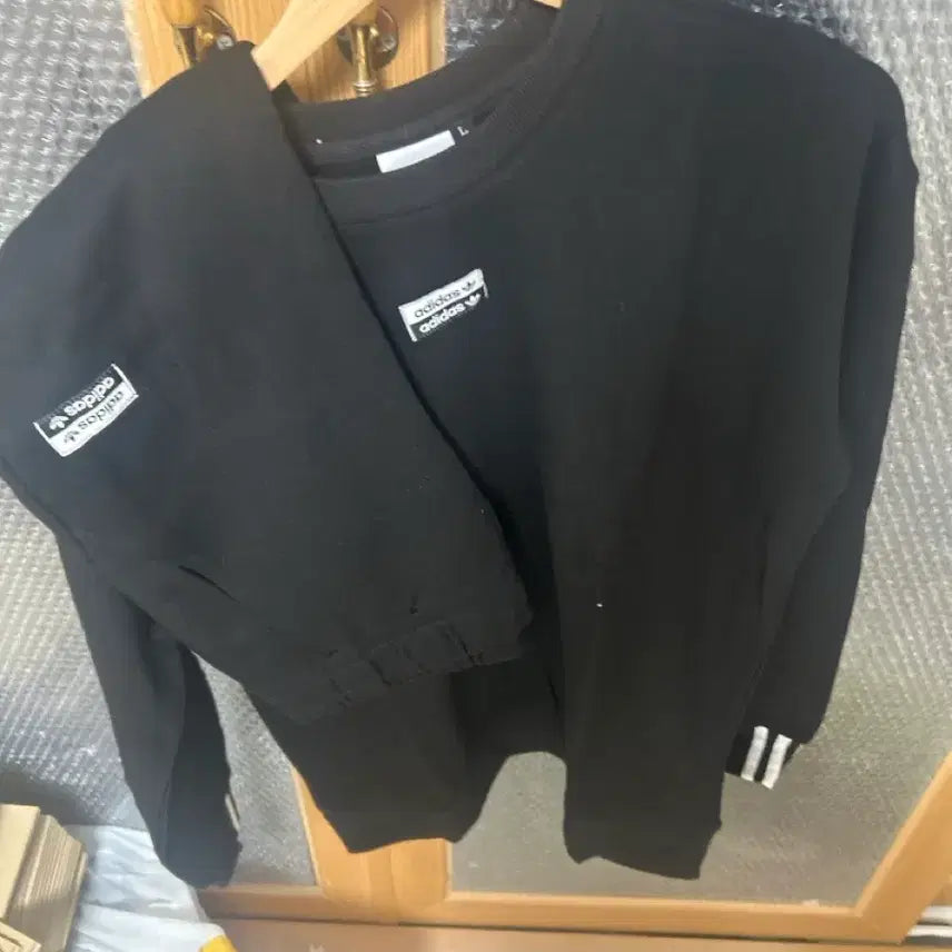 [BUNJANG] Adidas Training Set Black L / 아디다스 트레이닝 세트 블랙  L