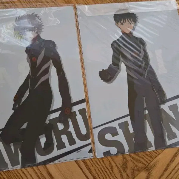 [BUNJANG] Evangelion Q Kaoru Shinji Clear File Set (Sealed) / 에반게리온 q 큐 클리어 파일 카오루 신지 미개봉