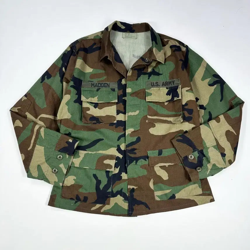 [BUNJANG] US Original 1993 Woodland Camo BDU Jacket (Medium-Long) / (M-L) 93년 US 오리지널 미군 우드랜드 카모 BDU자켓