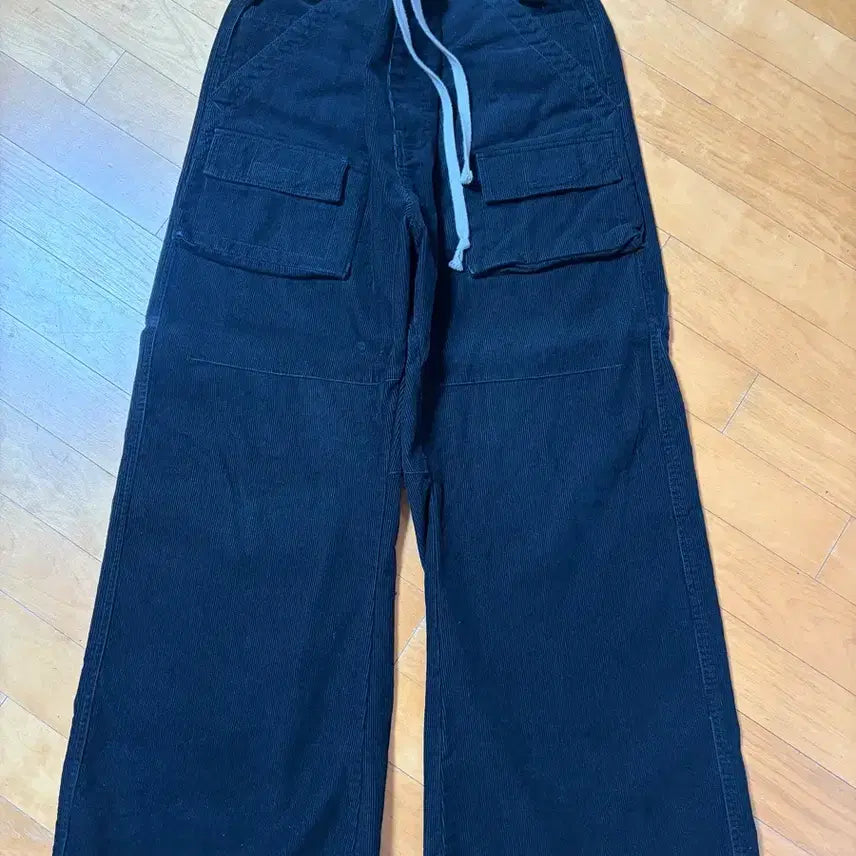 [BUNJANG] Polytru Heavy Front Cargo Pajama Pants Ink Black / [2] 폴리테루 헤비 프론트 카고 파자마 팬츠 잉크 블랙