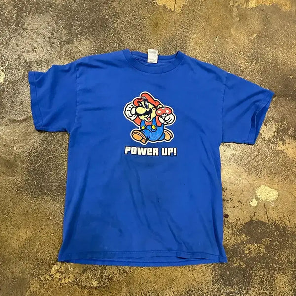 [BUNJANG] Vintage 00s Super Mario Bros. Promotion T-Shirt / 빈티지 00s 슈퍼마리오 프로모션 티셔츠
