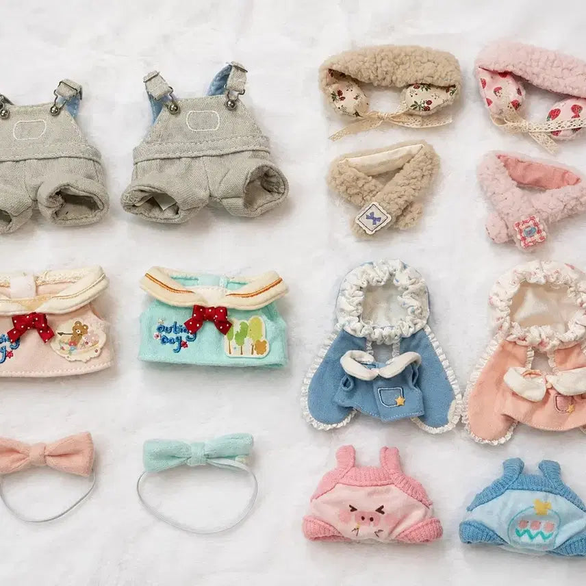 [BUNJANG] 10cm Cotton Doll Clothes Bundle Set / 10cm 솜인형 인형옷 일괄 판매