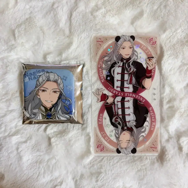 [BUNJANG] Ensemble Stars! Starry Radiant Square Can Badge Blossom Trump Card Vol. 2 Ran Nagisa Eden Adam / 앙스타 별빛 사각 캔뱃지 블라썸 트럼프 카드 2탄 란 나기사 에덴 아담