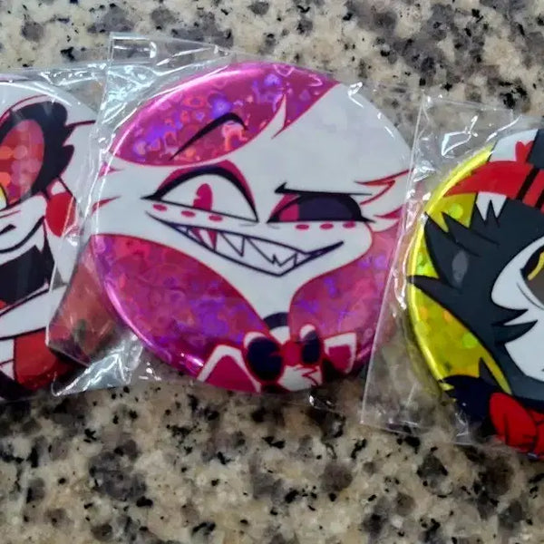 [BUNJANG] Hazbin Hotel Pop-Up Can Badge Set / 해즈빈 호텔 팝업 캔뱃지 판매합니다.