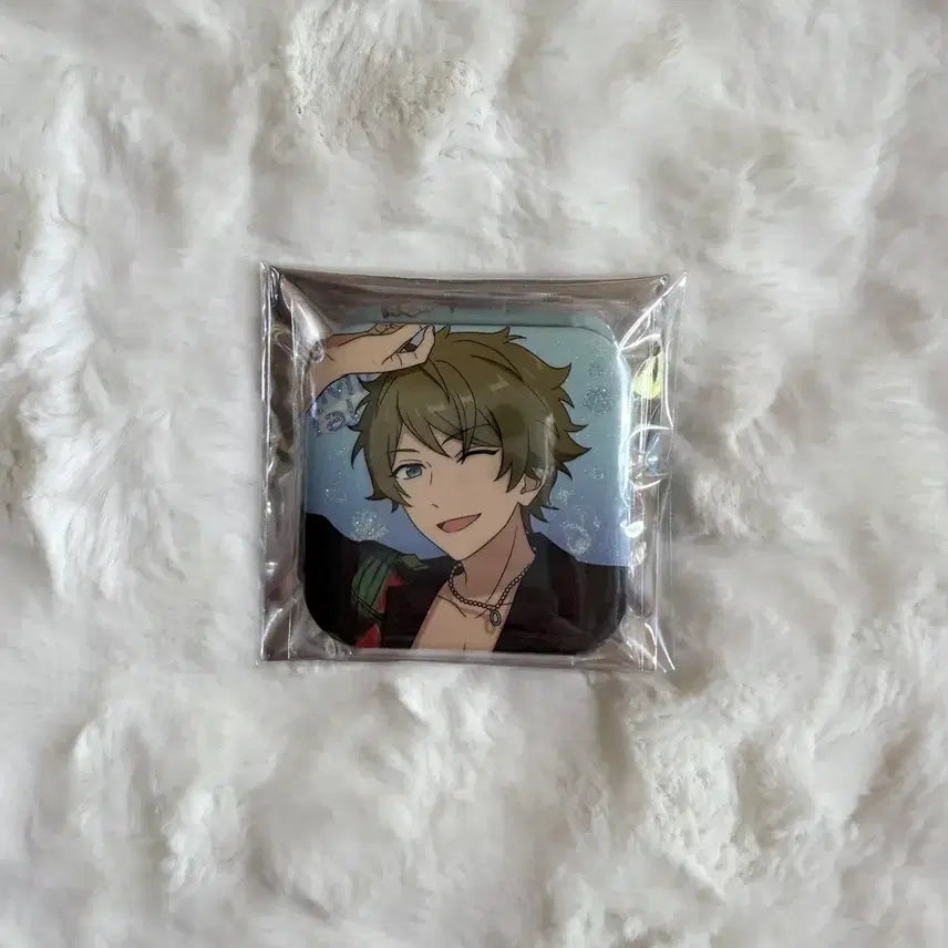 [BUNJANG] Ensemble Stars! Constellation Square Can Badge Takamine Midori (Yusei Red) / 앙스타 별빛 사각 캔뱃지 타카미네 미도리 유성대 중스타 3성 앙상블스타즈